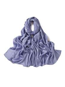 1 Piece Ladies High Quality Solid Color Soft Shimmer Diamond Crepe Crinkle Satin Silk Hijab Scarf Plain Glitter Shiny Muslim Tudung Shawl