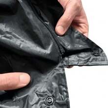 Motorcycle Raincoat Motorcycle Jacket Pants Reinforced Set - 黑色 - 查看 2