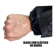 Motorcycle Raincoat Motorcycle Jacket Pants Reinforced Set - 黑色 - 查看 3