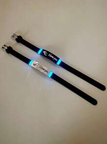 ATLVXJL 2 件夜光情侣知道你爱你心形图案字母我爱你吊饰黑色硅胶手链在黑暗中成长适合夏季女士女士爱人节日礼物 - 彩色 - 查看 8