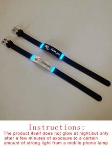 ATLVXJL 2 件夜光情侣知道你爱你心形图案字母我爱你吊饰黑色硅胶手链在黑暗中成长适合夏季女士女士爱人节日礼物 - 彩色 - 查看 10