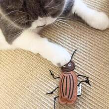 New Halloween Cat Simulation Cockroach Sound Cat Toys Cat Ring Bell Toy Self-High Fun Fun Halloween Atmosphere Toy Cute Insects Spider For Cats Halloween Gift Spooky Cat Sound Attraction Toy  Cat Toy - Multicolor - View 2