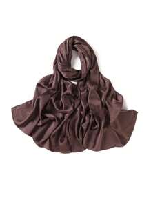 1 Peça Acessórios de Abaya de Alta Qualidade em Cor Sólida para Senhoras, Lenço de Crepe de Cetim de Seda com Brilho de Pedrinhas Strass, Xale Brilhante e Cintilante, Faixa para Cabeça de Mulher