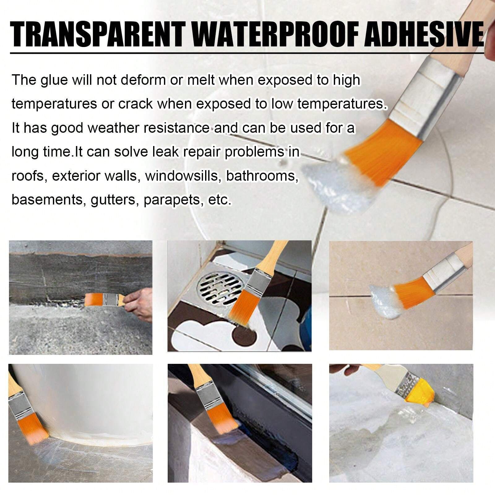 1pc Waterproof Adhesive Sealant For Bathroom, Kitchen, Exterior Walls ...