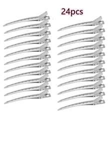 Hair Clips For Styling Sectioning - Alligator Hair Clip For Long Curl Thick Hair, 24 Packs Duck Bill Clips Black Metal Salon Clips, Hair Roller Clips, Pin Curl Clips, Hair Tools, Hair Products And Accessories For Barber Salon Beauty Back To School, Travel Holiday Essentials, Slick Back Brush, Hair Dryer, Hair Spray, Curly Hair Products, Hair Cutting Scissors, Christmas, Barbershop, Hairdressing, Hair Dryer, Curly Hair Brush, Hairdressing Equipment, Hairstyle, Hairdressing, Barber, Barber Accessories, Barbershop, Hairdressing Equipment