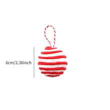 1 件红色和白色毛绒圣诞老人拐杖糖和圣诞树装饰、圣诞派对装饰、圣诞节 - 紅白色 - 查看 9