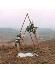Triangle Metal Arch Backdrop Stand Garden Arbor Wedding Party Decorations Rack - 1 - View 10
