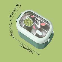 Termicznie izolowany lunchbox bento, segmentowy pojemnik na żywność dla studentów i pracowników biurowych - Wielokolorowe - Zobacz 10