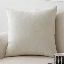 1pc Chenille Solid Color Simple Decorative Throw Pillow Cover Home Decor Sofa Cushion - Multicolor - View 18