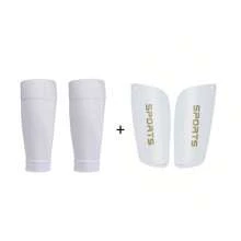 2 件装足球护腿板运动护胫板加厚双层插入式护脚板