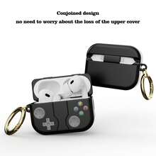 1 pieza Funda protectora de silicona con diseño de consola de videojuegos retro para AirPods Pro y Pro 2, cubierta antideslizante y amigable con la piel, regalo de cumpleaños - Blanco - Ver 4