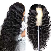 Lace Front Wigs Glueless Wigs Human Hair Pre Plucked Pre Cut Loose Deep Wave Lace Front Wigs Human Hair 4x4 HD Lace Closure Wigs Human Hair For Black Women Glueless Deep Wave Wig - Tự nhiên & Đen - Xem 9