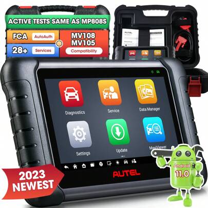 Autel MaxiCheck MX808S Scanner, 2024 Bidirectional 11OS US Ver. Of MaxiCOM MK808S/ MK808Z, Function As MX900 MK900 MK900BT, 3000+ Active Test, 28+ Ser