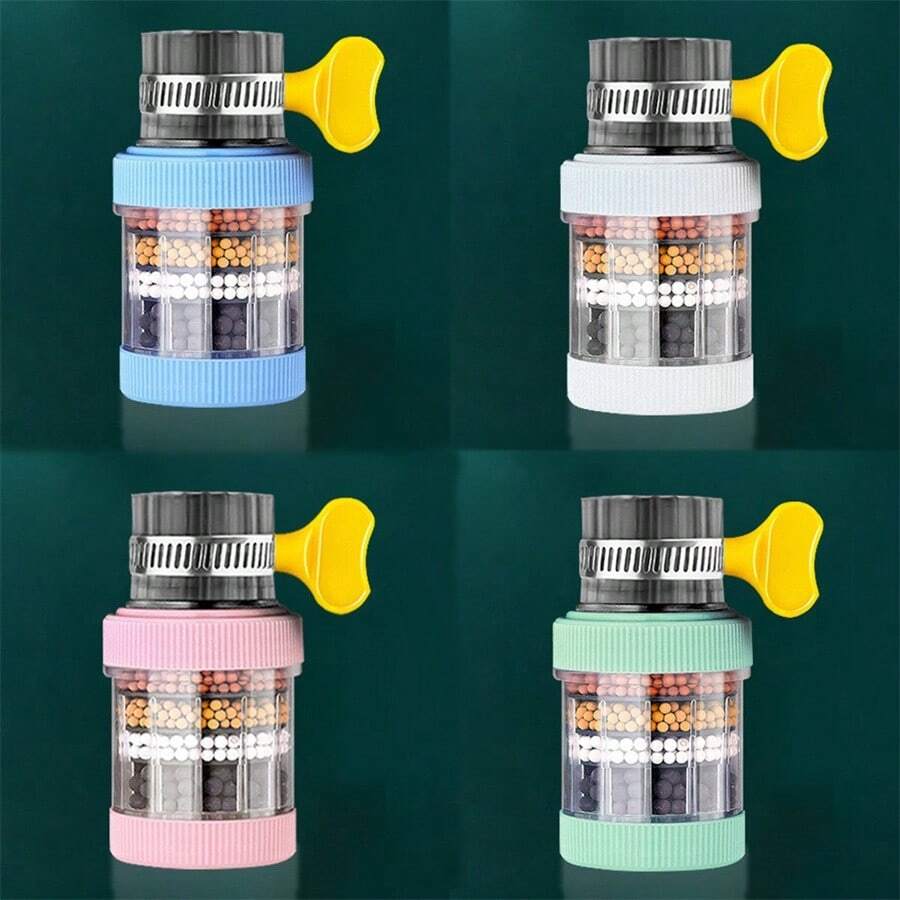 1pc New Home Tap Water Faucet Filter Purifier Multi-Layer Silt Strainer Clarifier Cleaner Device Saving Home Kitchen Bathroom Accessories - Faucet Filter - View 1