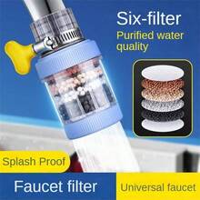 1pc New Home Tap Water Faucet Filter Purifier Multi-Layer Silt Strainer Clarifier Cleaner Device Saving Home Kitchen Bathroom Accessories - Faucet Filter - View 3
