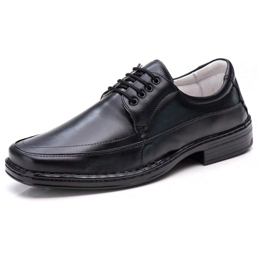 Comfortable Men's Leather Shoes - màu đen - Xem 1