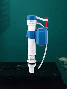 1pc Adjustable Universal Fit Float Valve And Flush Valve Set For Toilet Cisterns - Easy Installation, Reusable, Plastic Construction, Pre-Pasted Mounting, Compatible With Old-Style Toilets - Bathroom Plumbing Replacement Parts With Durable Design - Multicolor - View 3