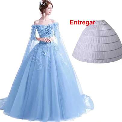 Vestido De Novia De Novia Elegante De Ladys Con Flores Rosas