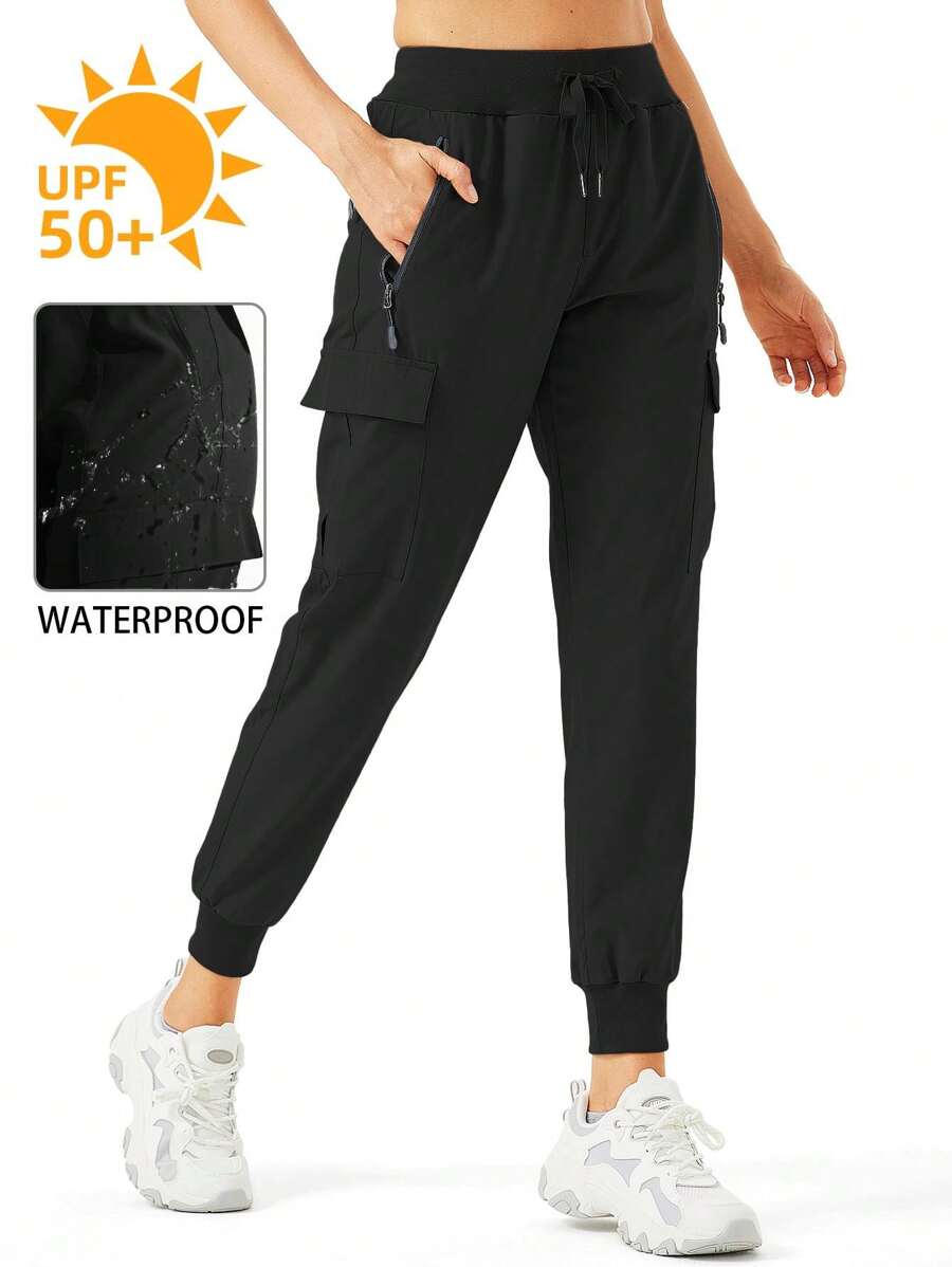 ZUTY Damen Cargo Jogginghose, leicht, schnelltrocknend, Wanderhose, Sportbekleidung, Lounge, Lässig, Outdoor