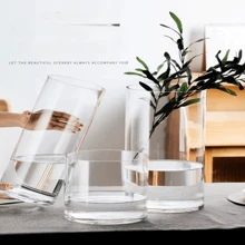 1pc Acrylic Vase, High-End Glass Hydroponic Plant Container For Living Room Flower Arrangement, Large Size, Anti-Fall Home Decor Room Decor Flower Vase Glass Vase