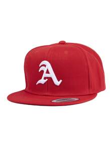 1 pieza, Unisex, Gorra de béisbol con bordado en 3D de letra gótica A, se adapta a juegos de béisbol, baloncesto, otoño, estilo deportivo, años 90, colores brillantes, visera plana, para hombres y mujeres, gorra deportiva hip-hop, ajustable, protección solar casual para primavera y otoño, viajes, fiestas y playa, ideal para regalos - color sólido - Ver 4