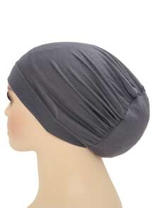 1pc Women's Silky R Beanie Cap - Multicolor - View 8