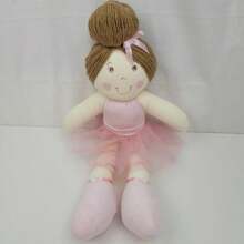 Ballerina Doll 50cm Skirt With Tulle And Various Prints Toys And Decorations - 玫瑰色薄紗裙芭蕾娃娃 - 查看 2