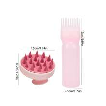 2Pcs/Set Root Comb Applicator Bottle With Scalp Massager Shampoo Brush Hair Coloring Dye And Scalp Treatment Tools(Pink), Hair Tools, Hair Products And Accessories For Barber Salon Beauty Travel Essentials,Back To School,Travel Holiday Essentials,Hair Accessories For Women,Slick Back Brush,Barber Accessories,Hair Dryer,Hair,Barber,Hair Tools,Hair Products,Hair Accessories,Edge Brush,Styling Brush,Barber Accessories,Travel,Hair Dryer,Hair Stuff,Hair Spray,Hair Accessories,Curly Hair Products,Hairdressing Equipment,Accessories,Hair Cutting Scissors,Christmas,Barbershop,Barber Accessories,Hair Accessories,Hairdressing,Hair Dryer,Hair, Accessories, Hair Products, Hair Tools, Hair Stuff, Hair Care, Curly Hair Brush, Barber, Barber Accessories, Hairdressing Equipment,Travel Essentials,Hairstyle,Hairdressing,Hair,Travel,Hair Products,Hair Tools,Hair Stuff,Barber,Barber Accessories,Barbershop,Hairdressing Equipment - Multicolor - View 6