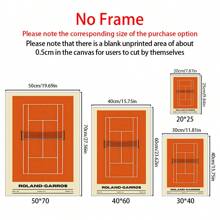 1pc, Tranh in nghệ thuật sân tennis Roland-Garros - Tranh treo tường trang trí nghệ thuật hiện đại cổ điển cho văn phòng tại nhà, phòng khách, phòng ngủ, chủ đề hoạt hình - Mùa xuân/hè - Không khung. Tranh treo tường nghệ thuật, tranh tường trang trí, trang trí nhà cửa, nghệ thuật áp phích - Nhiều màu - Xem 2