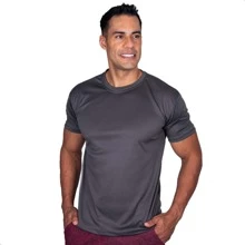 Camiseta Masculina Manga Curta Fitness Slim Para Treino Acad