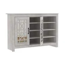 Isadora 2 Door Shoe Cabinet With Shelves - Dusty Gray Oak - View 4