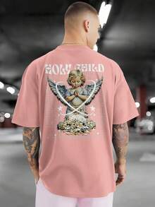 HOLY CHILD 100% Cotton Front And Back Printed T-Shirt GPJ1 - Màu Hồng baby - Xem 3