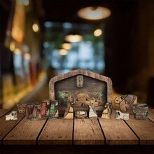Rompecabezas de madera de Jesús, rompecabezas del Nacimiento, accesorio de decoración del hogar del Misterio del Nacimiento - Multicolor - Ver 10