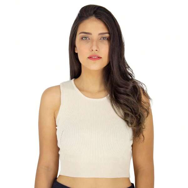 Cropped Regata Tricot Mamô