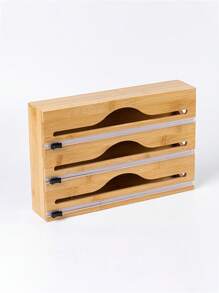 "12-Inch Wooden Wrap Organizer - Aluminum Foil & Plastic Wrap Dispenser For Kitchen Drawers, Space-Saving Storage For Cling Film & Wax Paper (Natural Wood, Easy Roll Access)" - Multicolor - View 15