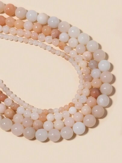 Kamień naturalny różowy awenturyn koraliki okrągłe luźne koraliki do tworzenia biżuterii Fit DIY bransoletka naszyjnik 4 6 8 10 MM