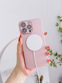 Compatible With IPhone 16 Pink Magnetic Phone Case Compatible With IPhone 15/15Plus/15Pro/15Promax - Rose Gold - View 2
