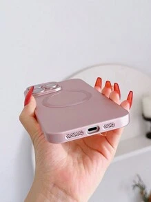 Compatible With IPhone 16 Pink Magnetic Phone Case Compatible With IPhone 15/15Plus/15Pro/15Promax - Rose Gold - View 5