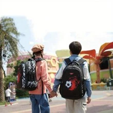 Asge The Boy Has A Receipt In His Backpack For Children As A Quickie For School Bags For Middle School Students - 灰色 - 查看 7