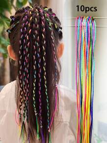30入組彩虹色編織繩休閒手環 - 彩色 - 查看 15