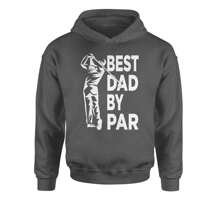 Best Dad By Par Golfing Gift For Father Youth-Sized Hoodie