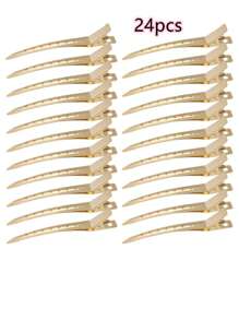 Hair Clips For Styling Sectioning - Alligator Hair Clip For Long Curl Thick Hair, 24 Packs Duck Bill Clips Black Metal Salon Clips, Hair Roller Clips, Pin Curl Clips, Hair Tools, Hair Products And Accessories For Barber Salon Beauty Back To School, Travel Holiday Essentials, Slick Back Brush, Hair Dryer, Hair Spray, Curly Hair Products, Hair Cutting Scissors, Christmas, Barbershop, Hairdressing, Hair Dryer, Curly Hair Brush, Hairdressing Equipment, Hairstyle, Hairdressing, Barber, Barber Accessories, Barbershop, Hairdressing Equipment