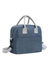 Men's And Women's Insulation Lunch Bag,Student Hand-Held Lunch Box Bag,Solid Color Simple Crossbody Lunch Bag Cooler Bag,Suitable For Taking Lunch To Work, Outdoor Camping And Picnic,For Students To Take Lunch To SchoolInsulatedWomanFor Women LadiesSchool Supplies Stuff Accessories Bag For School School Accessories School Stuff - Multicolor - View 13