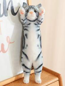 招财猫毛绒玩具，9.84 英寸，柔软可爱的动物小猫玩偶，举起双手，适合作为儿童礼物，是节日、生日、家居装饰的完美礼物 - 彩色 - 查看 10