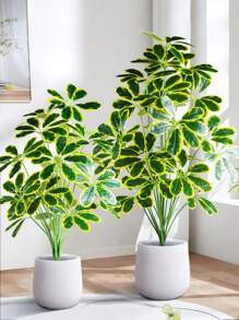 50-75cm große künstliche Palme, Fake Rattan Blatt, Kunststoff Strauchblatt, imitierter Rattan Bambuszweig, realistische Textur, geeignet für Heim- und Gartendekoration innen/außen, Valentinstag, Geburtstag, Abschlussfeier - Verschiedenfarbig - Übersicht 9