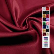1 件光滑、柔软的仿丝缎面料，DIY 婚礼工艺品窗帘光面缎面材料 - 彩色 - 查看 76