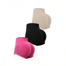 1pc 蜜桃臀健身瑜伽裤女高腰蜜桃臀速干紧身跑步健身裤螺纹纯色运动裤