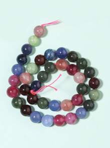 天然石頭多色碧玉圓形散珠4 6 8 10毫米,可選擇尺寸進行手工珠寶製作,diy手鏈項鍊飾品 - 彩色 - 查看 8
