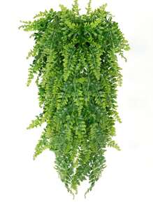 1 件人造悬挂植物蕨类藤蔓 - 假常春藤叶装饰，适用于室内和室外，人造叶子绿植装饰，适用于客厅、厨房、阳台、花园、卧室、农舍美学、情人节、礼物 - 軍綠色 - 查看 10