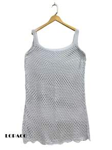 Women's Beach Dress With Embroidery And Straps. ELEGANT - 白色 - 查看 4